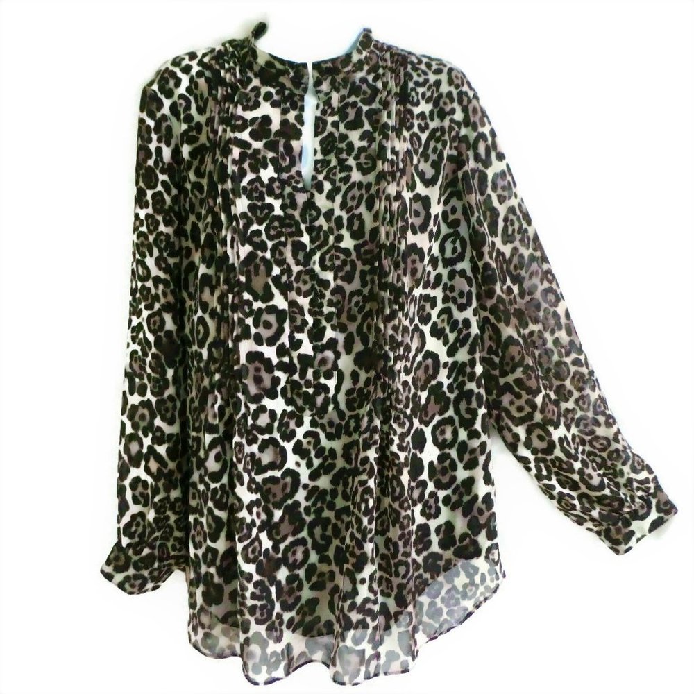 Coldwater Creek Animal Print Tunic 1X 18